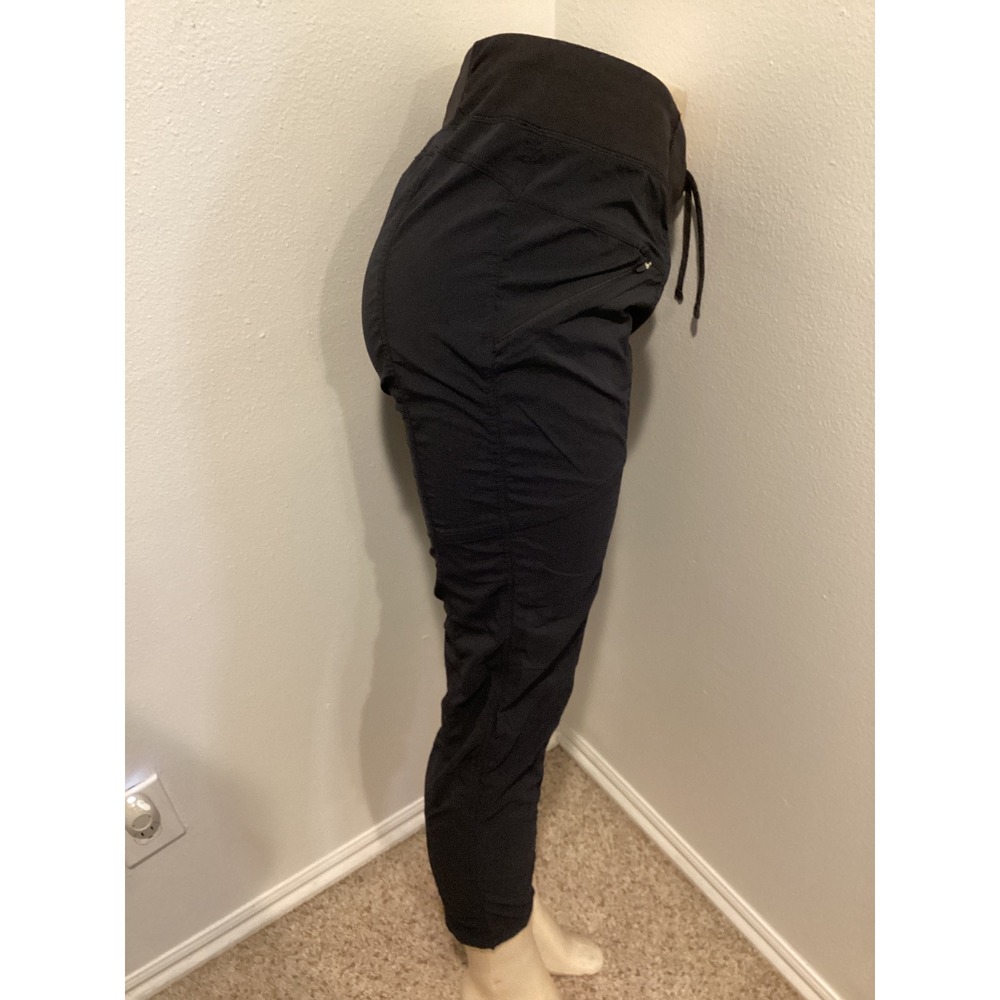 Prana Halle Straight Leg Hiking Pants Black Womens Size Medium‎ Short Inseam - Picture 2 of 7
